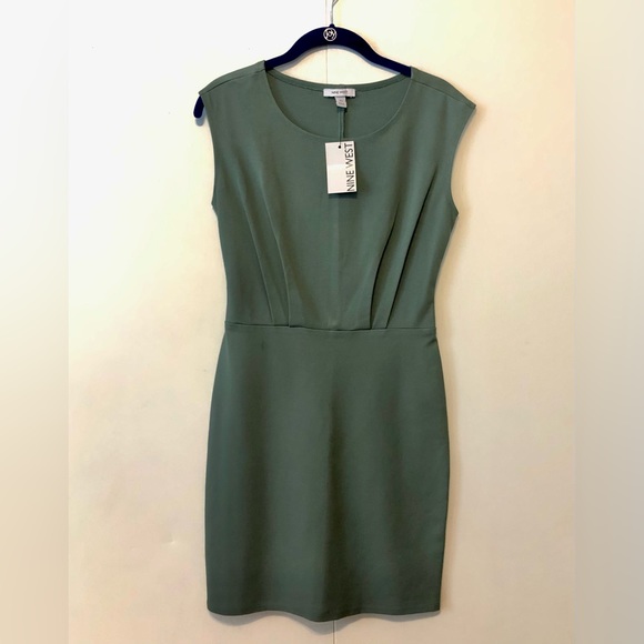 Women's Nine West Cap Sleeve Ponte Sheath Dress - Picture 2 of 8